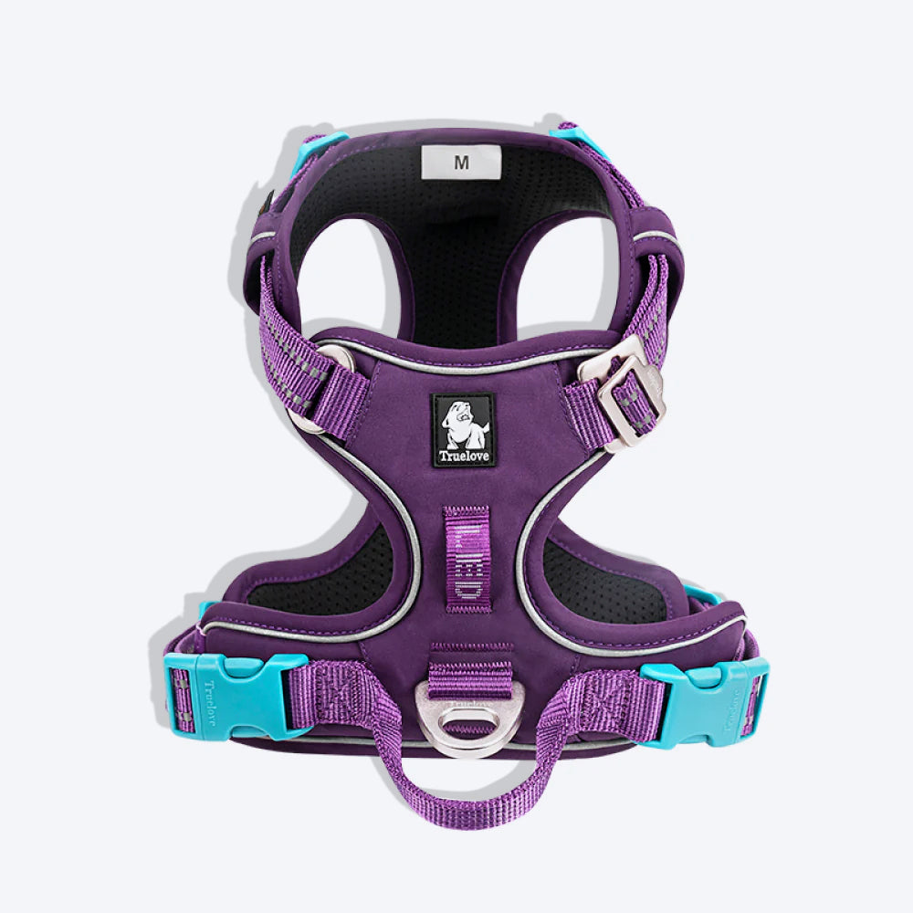 Truelove No Pull Cordura Harness For Dog - Purple - Heads Up For Tails