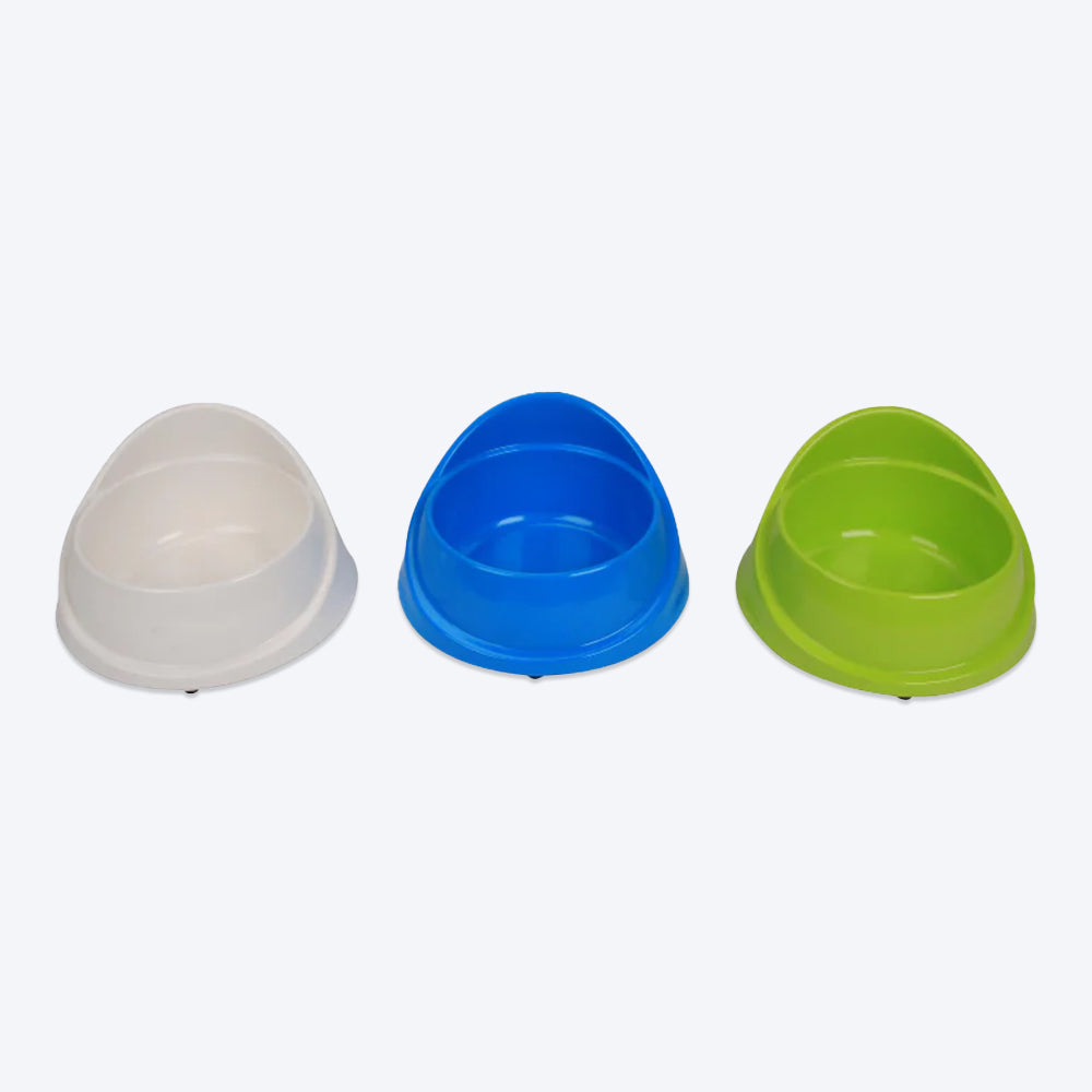 M-Pets Single Fashion Diner Bowl (Melamine) For Dogs - 300 ml - Assorted - Heads Up For Tails