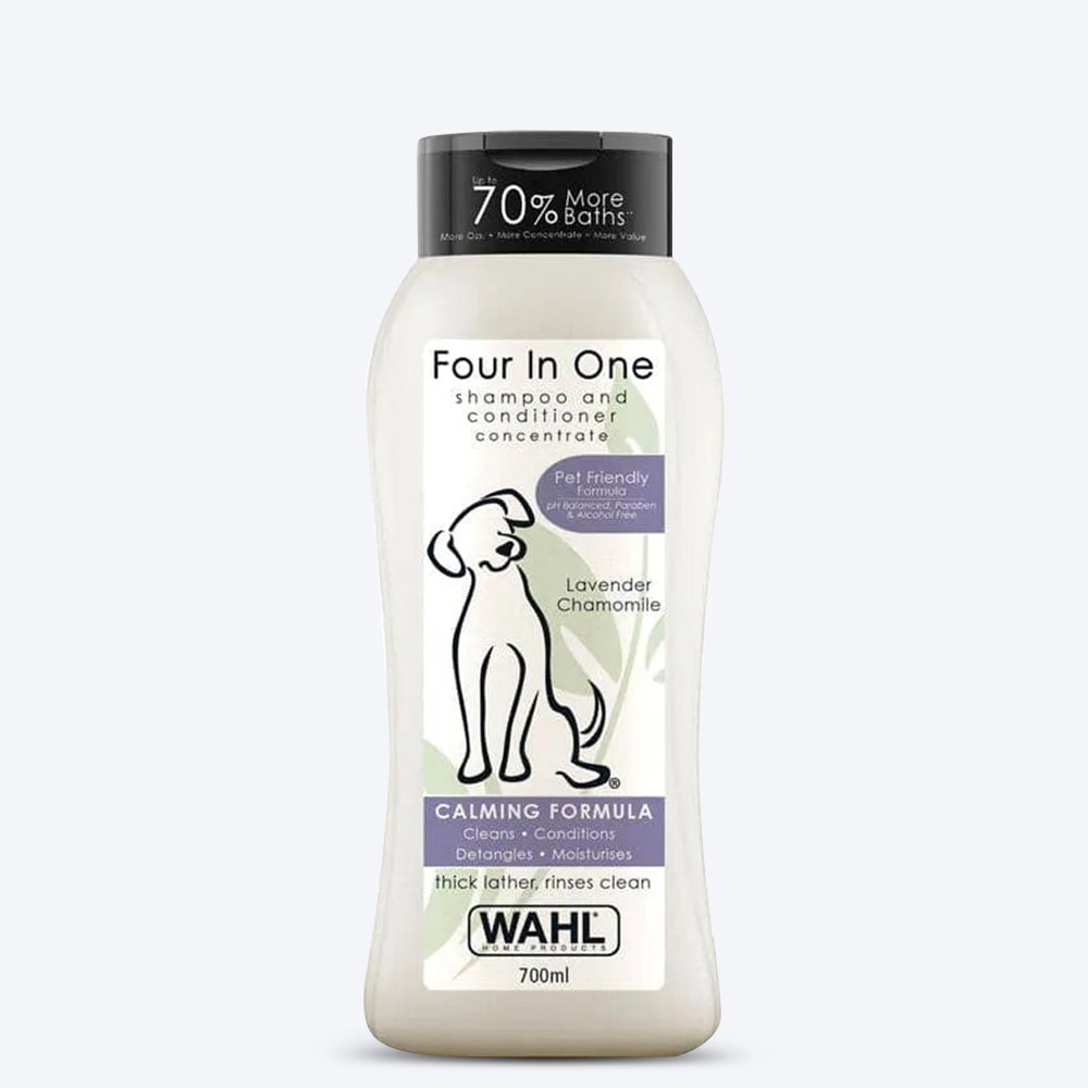 WAHL Four In One Dog Shampoo & Conditioner - Lavender Chamomile - 700 ml - Heads Up For Tails