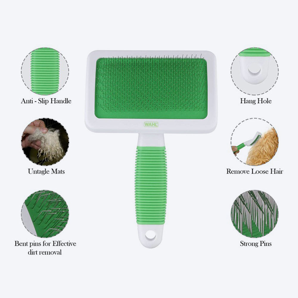 Wahl Slicker Brush for Dogs - XL - Heads Up For Tails