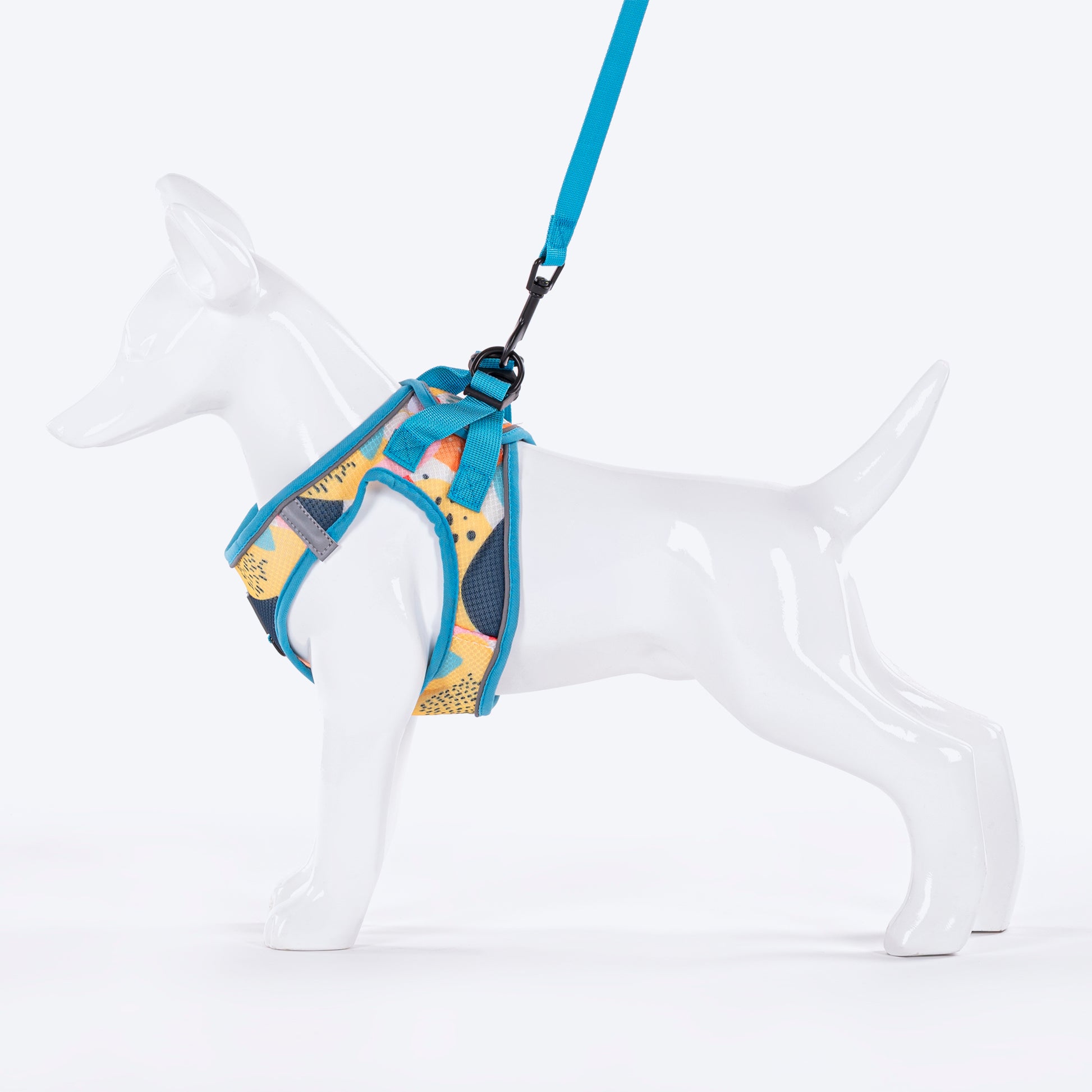 HUFT Easy Breezy Step-In Harness Set For Cats - Abstract - Heads Up For Tails