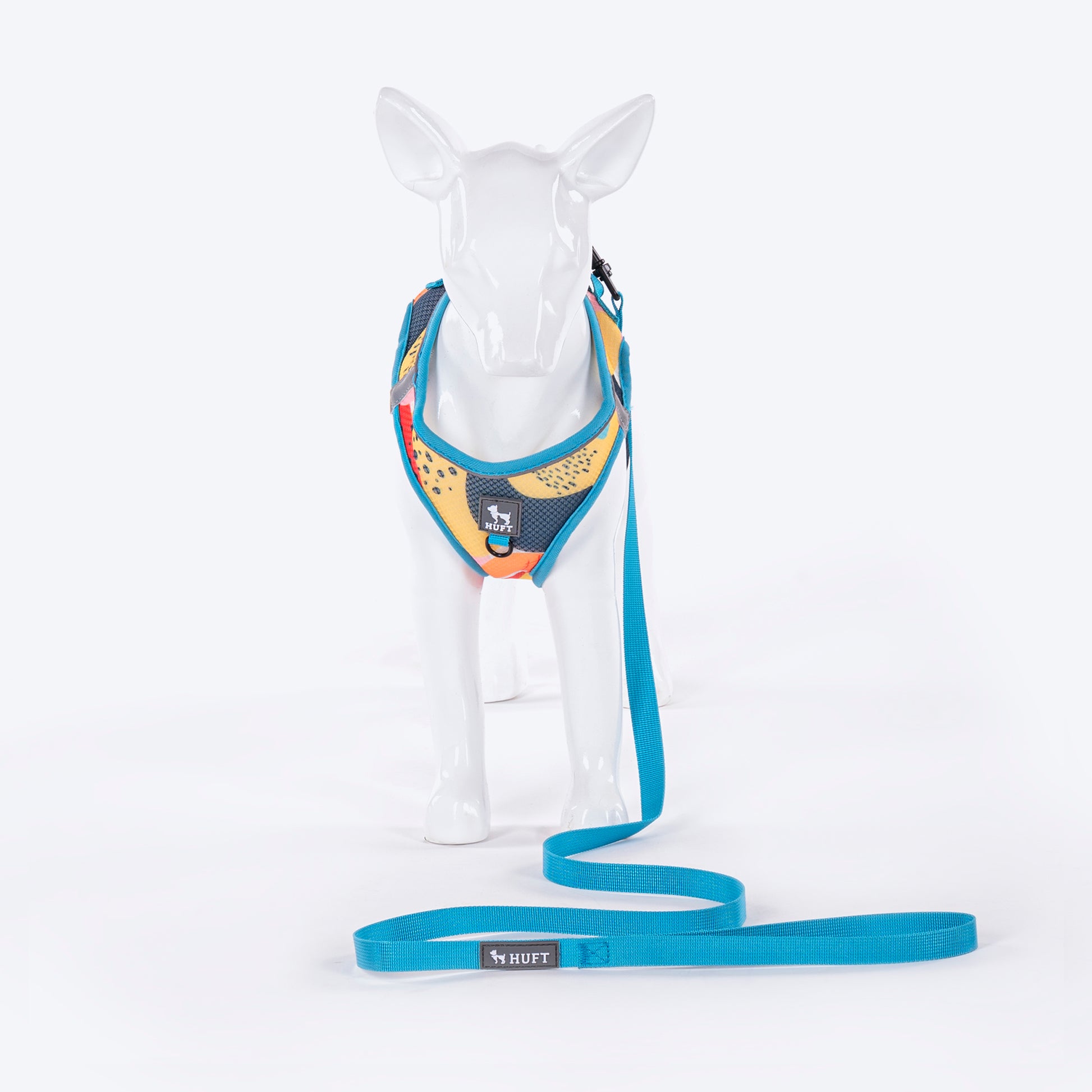 HUFT Easy Breezy Step-In Harness Set For Cats - Abstract - Heads Up For Tails