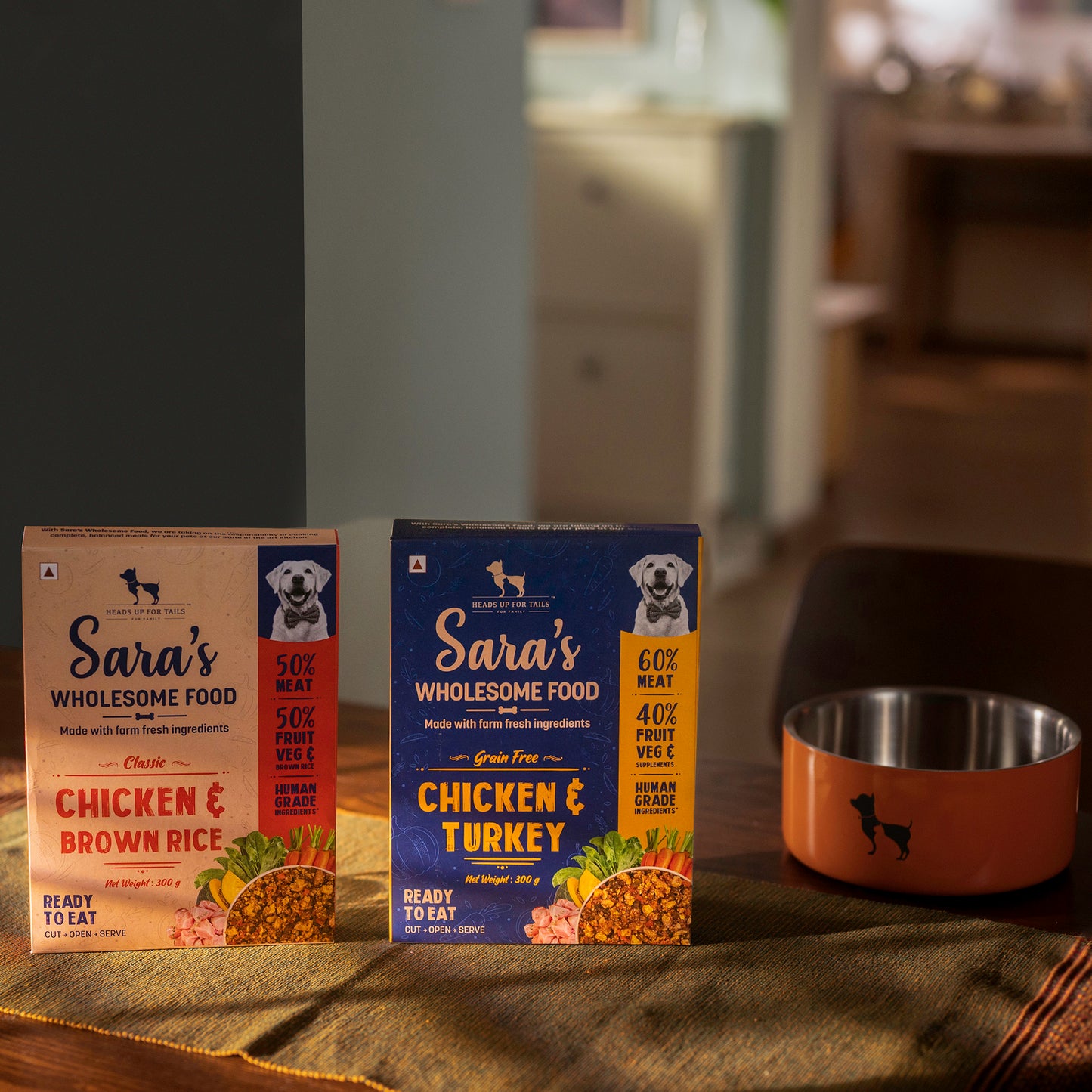 HUFT Sara's Wholesome Food - Classic Chicken And Brown Rice and Grain-Free Chicken And Turkey Combo - 02