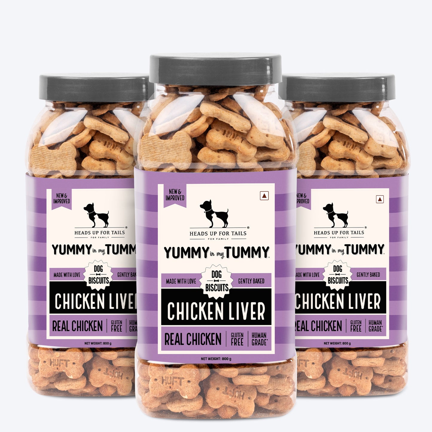 HUFT YIMT Chicken Liver Gluten-Free Dog Biscuits - 800 gm