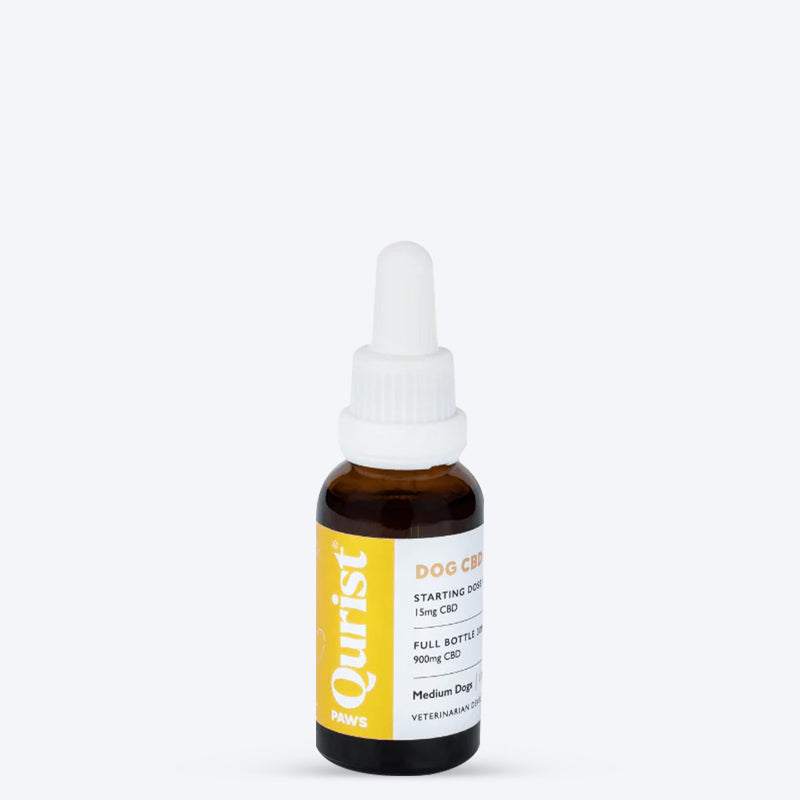 Qurist CBD Oil For Medium Dog (10-25 kg) - 900 mg - 30 ml - Heads Up For Tails