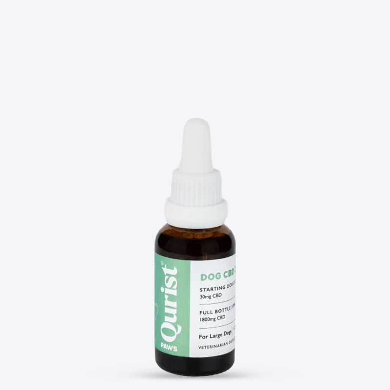 Qurist CBD Oil For Large Dog (Above 25 kg) - 1800 mg - 30 ml - Heads Up For Tails