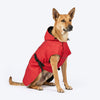 HUFT Monsoon Mate Easywear Raincoat For Dog - Red - Heads Up For Tails