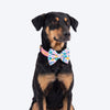 HUFT Personalised Bloomscape Collar With Bow Tie For Dog - Peach - Heads Up For Tails
