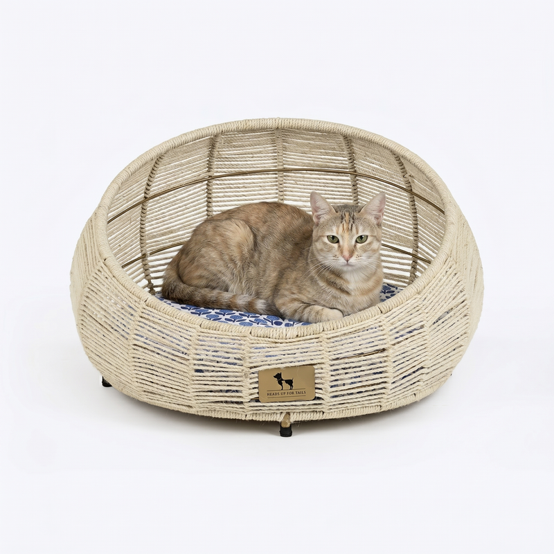 HUFT Snuggle Paws Rest Chair With Cushion For Cat - Ecru