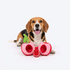 HUFT Cherrylicious Plush Toy With Ball For Dog - Red