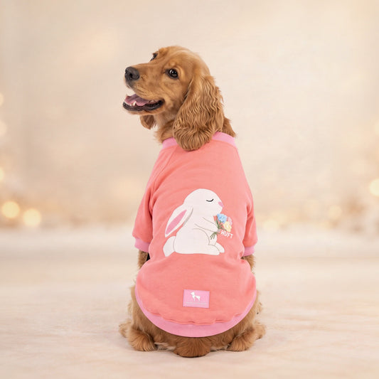 HUFT Fluffy Bunny Sweatshirt For Dog - Pink