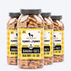 HUFT Yummy In My Tummy Banana & Oats Gluten-Free Dog Biscuits Vegetarian, Wheat-Free Treats for Dogs - Heads Up For Tails