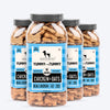 HUFT Yummy In My Tummy Chicken & Oats Gluten-Free Dog Biscuits, Low-Calorie Oven-Baked Treats for Dogs, 100% Human-Grade Ingredients - Heads Up For Tails