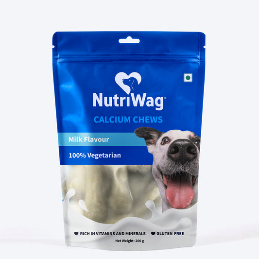 NutriWag Milk Calcium Chew Bones Treats For Dog
