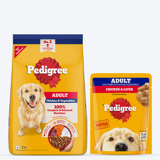 Pedigree Best Of Both Combo For Adult Dogs - Pack of 2