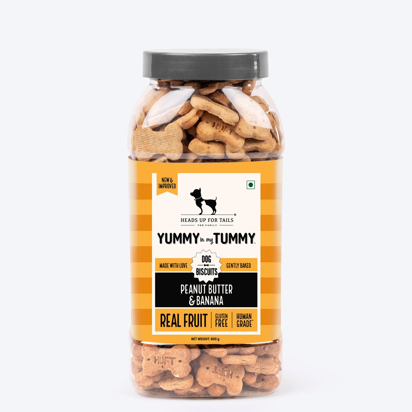 HUFT YIMT Peanut Butter & Banana Gluten-Free Dog Biscuits - Heads Up For Tails