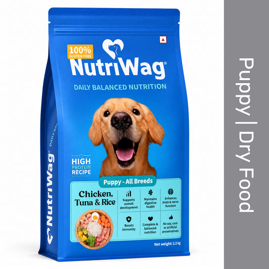 NutriWag Chicken, Tuna & Rice Dry Food For Puppy