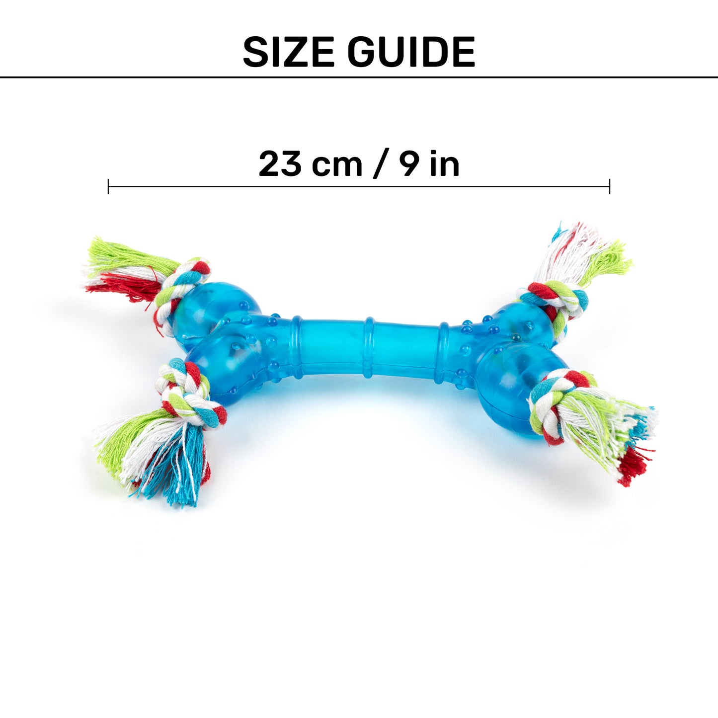 TLC Multi Material 4 Knot Rope Toy For Dog - Assorted - Heads Up For Tails