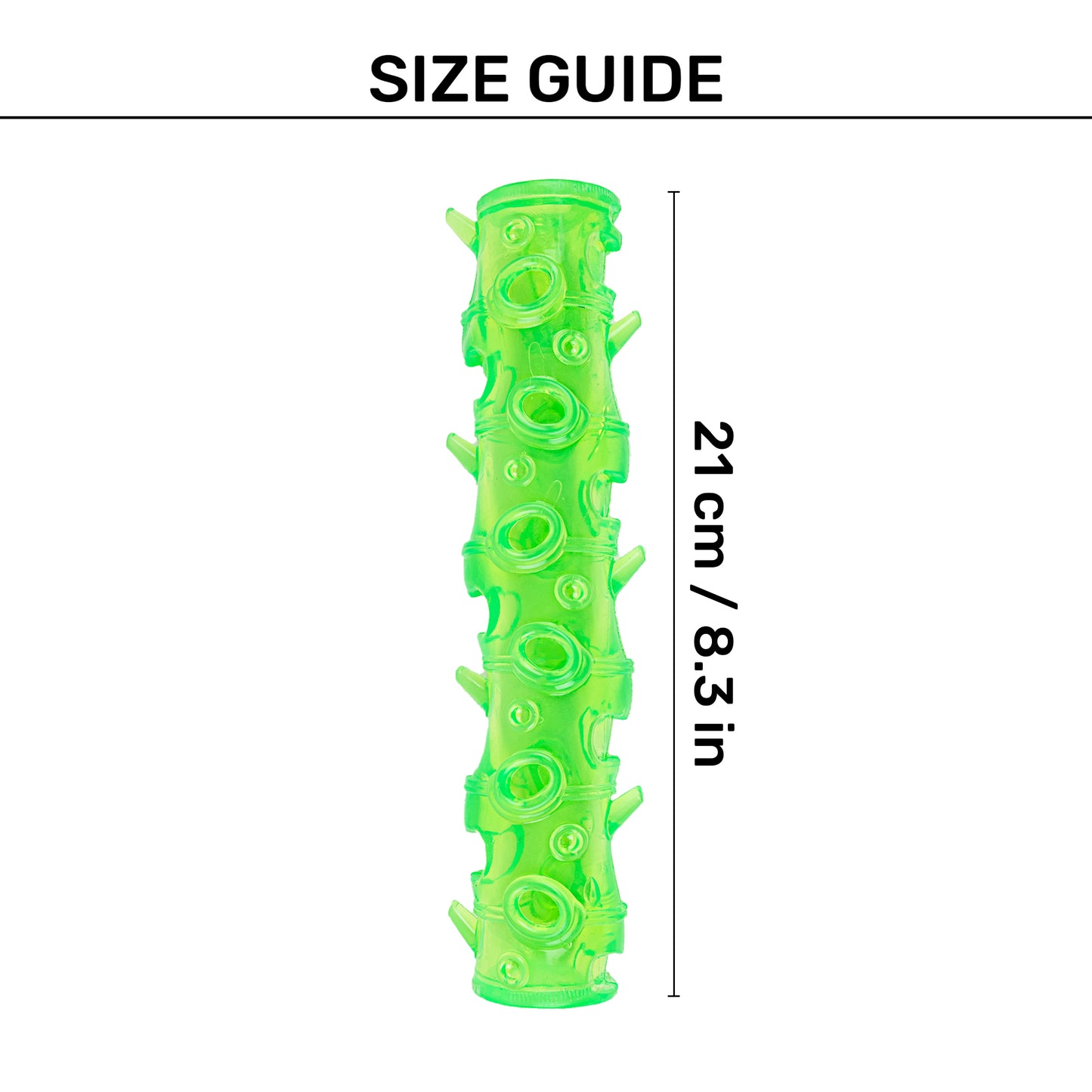 TLC Squeeze Stick Chew Toy For Dog - Green - Heads Up For Tails
