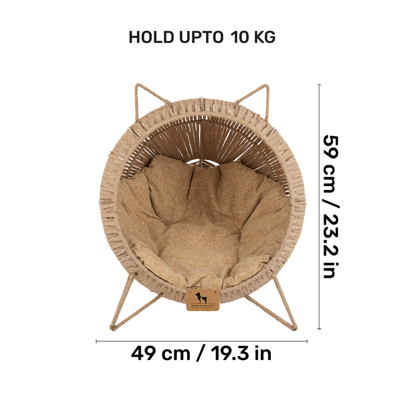 HUFT Feline Rest Chair With Cushion For Cat - Brown