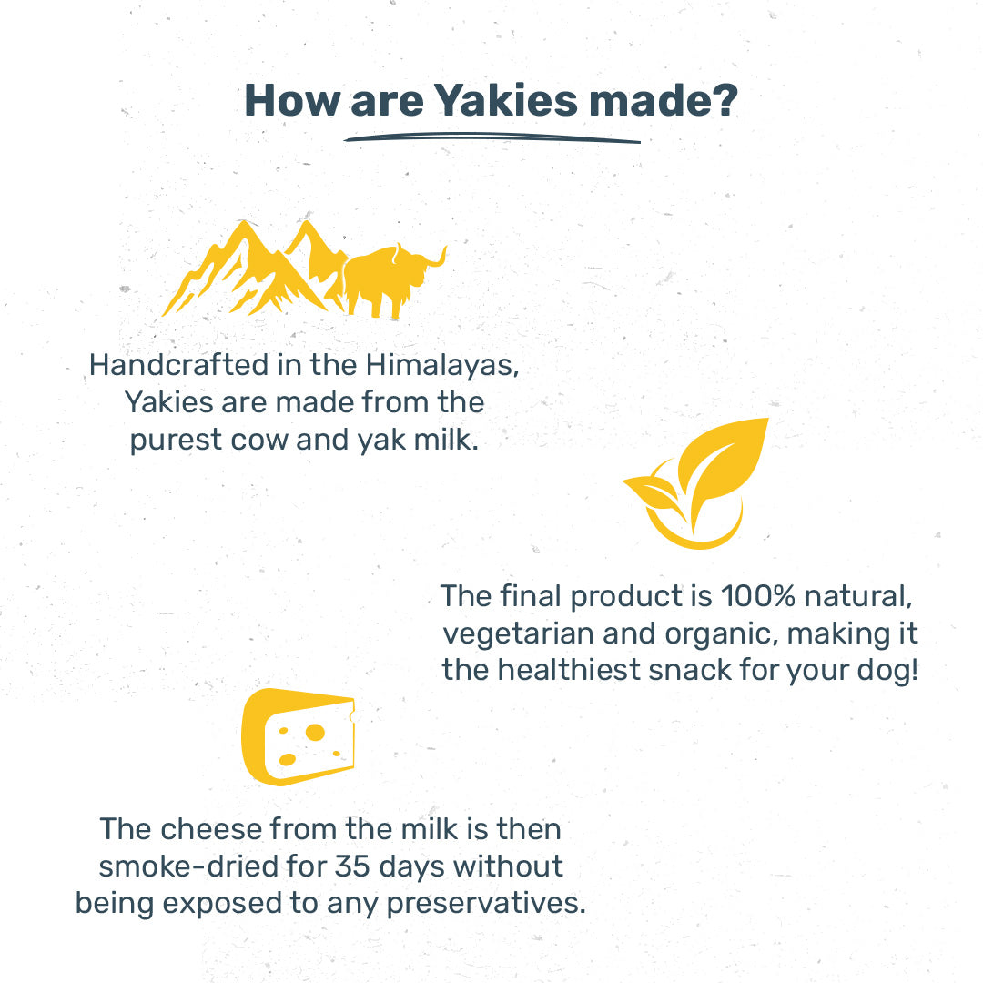 HUFT Yakies Vegetarian Natural Chew Bone - Old GS - Heads Up For Tails