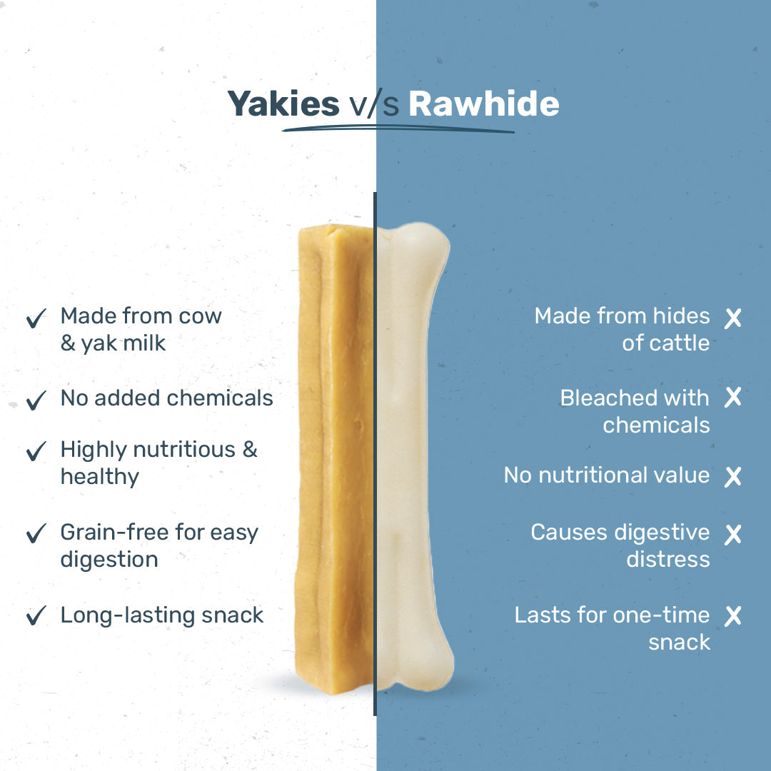 HUFT Yakies Vegetarian Natural Chew Bone - Old GS - Heads Up For Tails