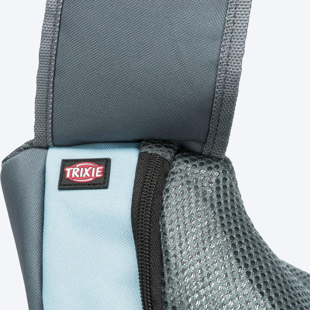 Trixie Sling Front Bag, Light Grey/Light Blue - Heads Up For Tails