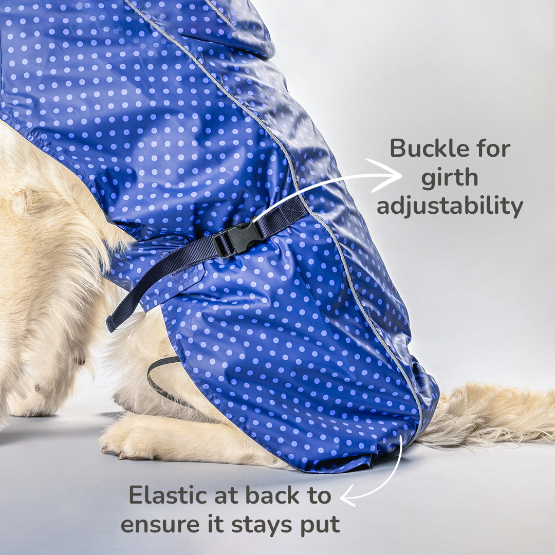 HUFT Polka Drops Dog Raincoat - Heads Up For Tails
