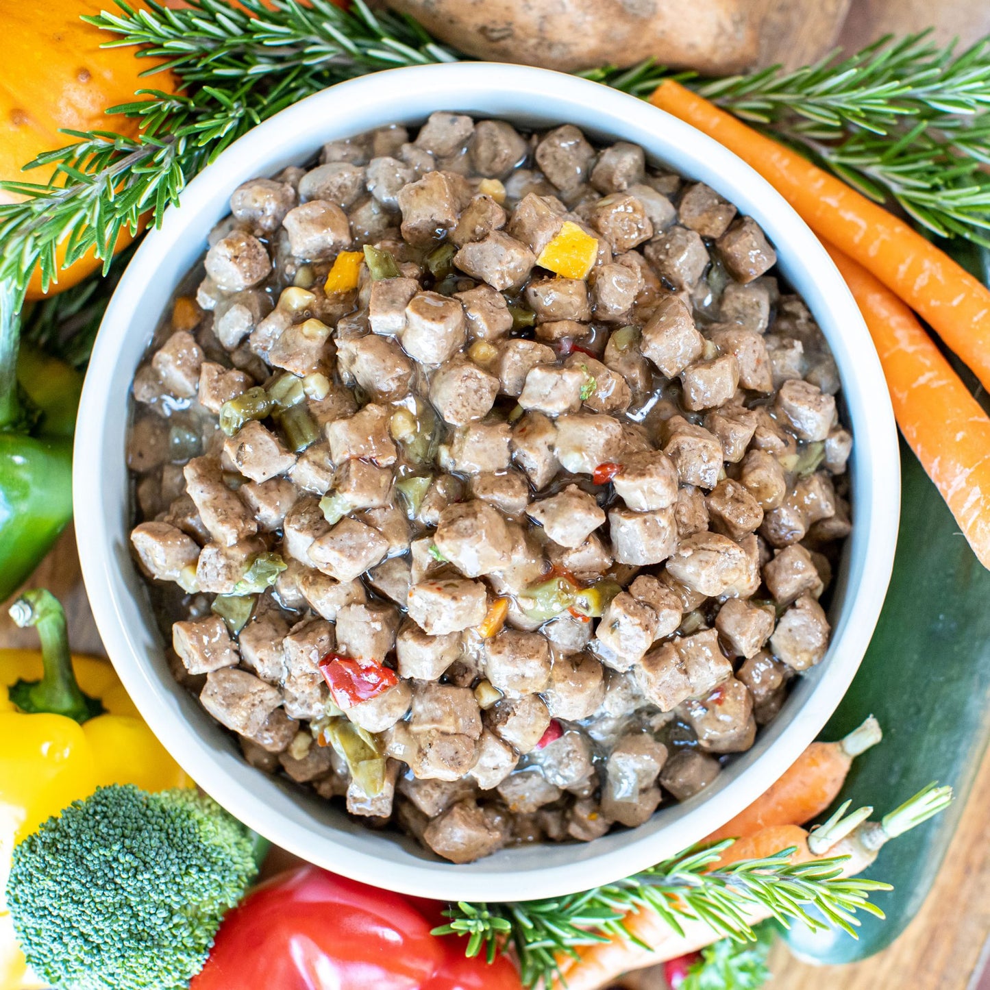 Little BigPaw Chicken with Green Beans, Mixed Peppers and Sweet Potato in a Rich Herb Gravy Wet Dog Food - 390 g - Heads Up For Tails