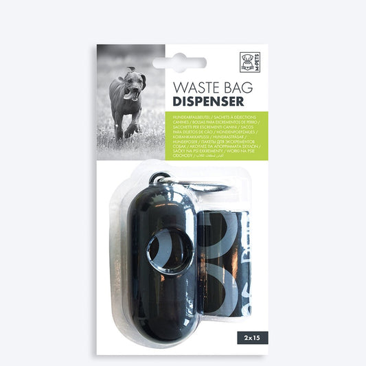 M-PETS Waste Bag Dispenser - 2 x 15 Bags - Heads Up For Tails