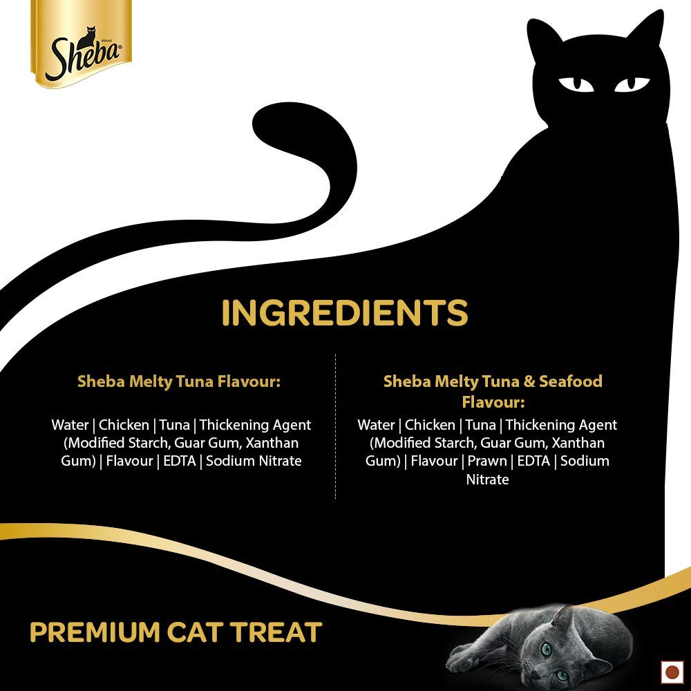 Sheba Melty Maguro Tuna & Seafood Flavour Cat Treat - 48 g - Heads Up For Tails
