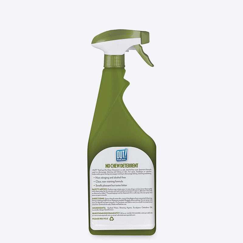 Out! No Chew Deterrent Spray For Dogs - 500 ml - Heads Up For Tails