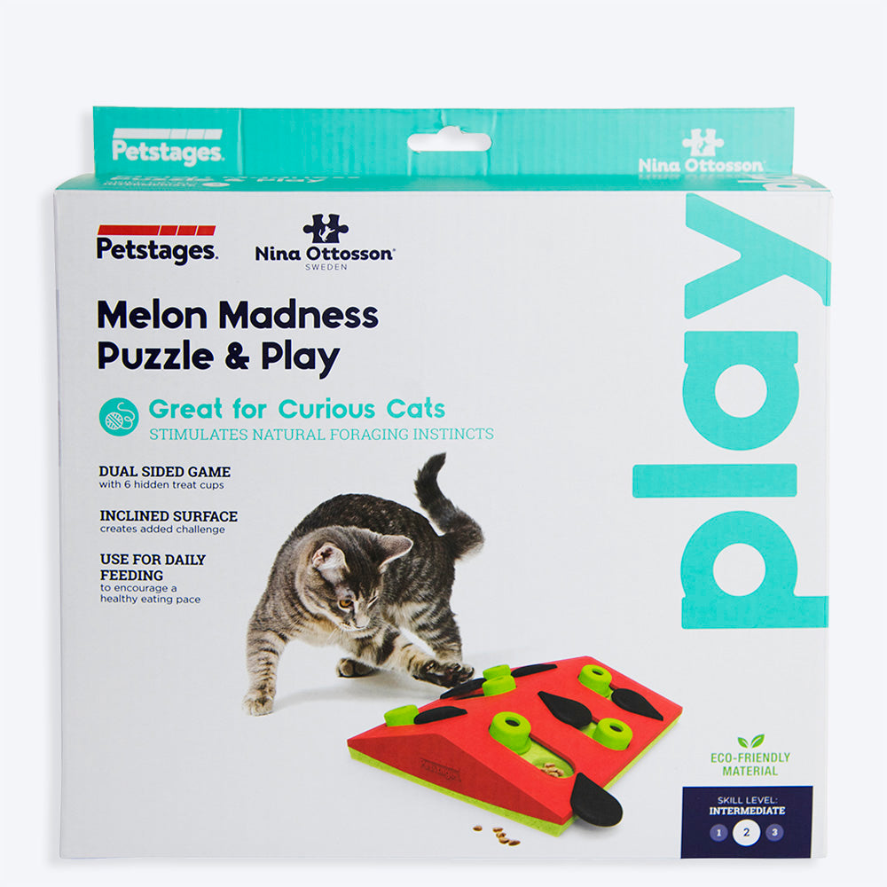 Petstages Melon Madness Slide Interactive Cat Toy - Pink - Heads Up For Tails
