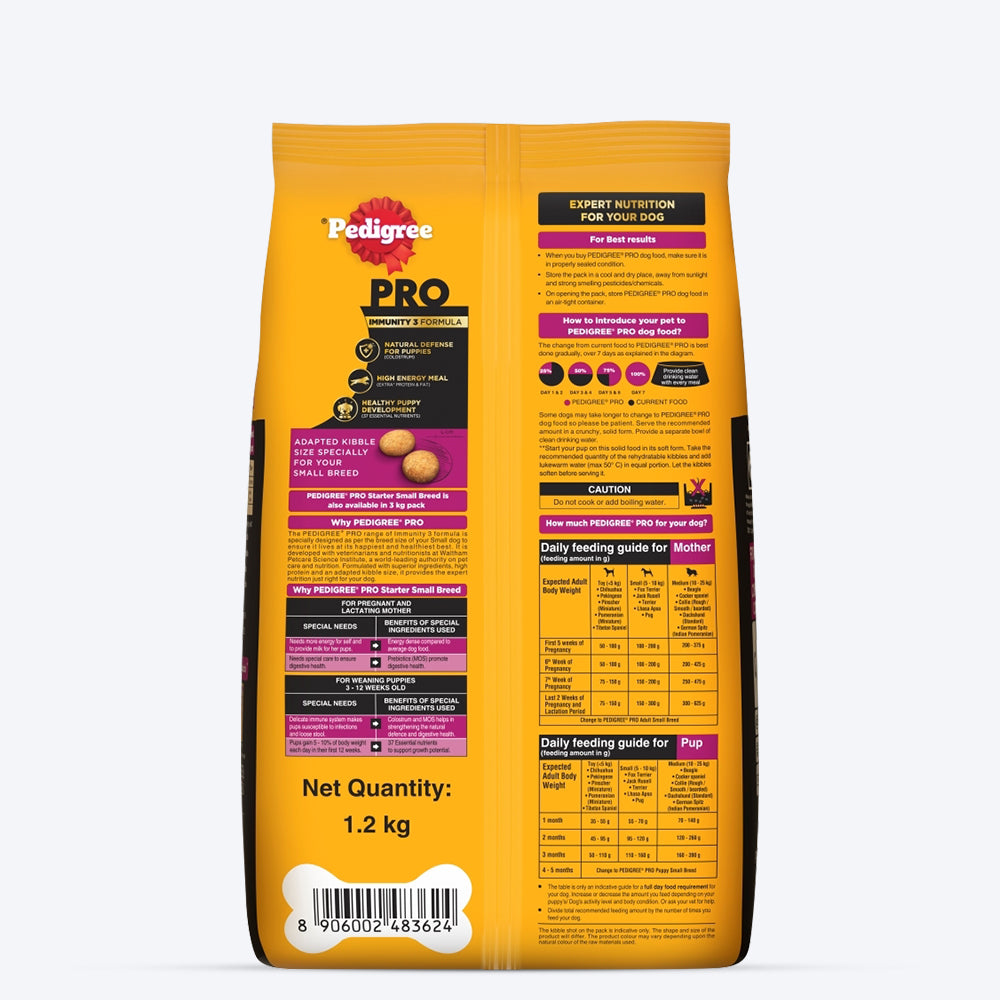 Pedigree PRO Expert Nutrition Lactating/Pregnant Mother & Puppy Starter (3-12 Weeks) Small Breed Dog Dry Food-9