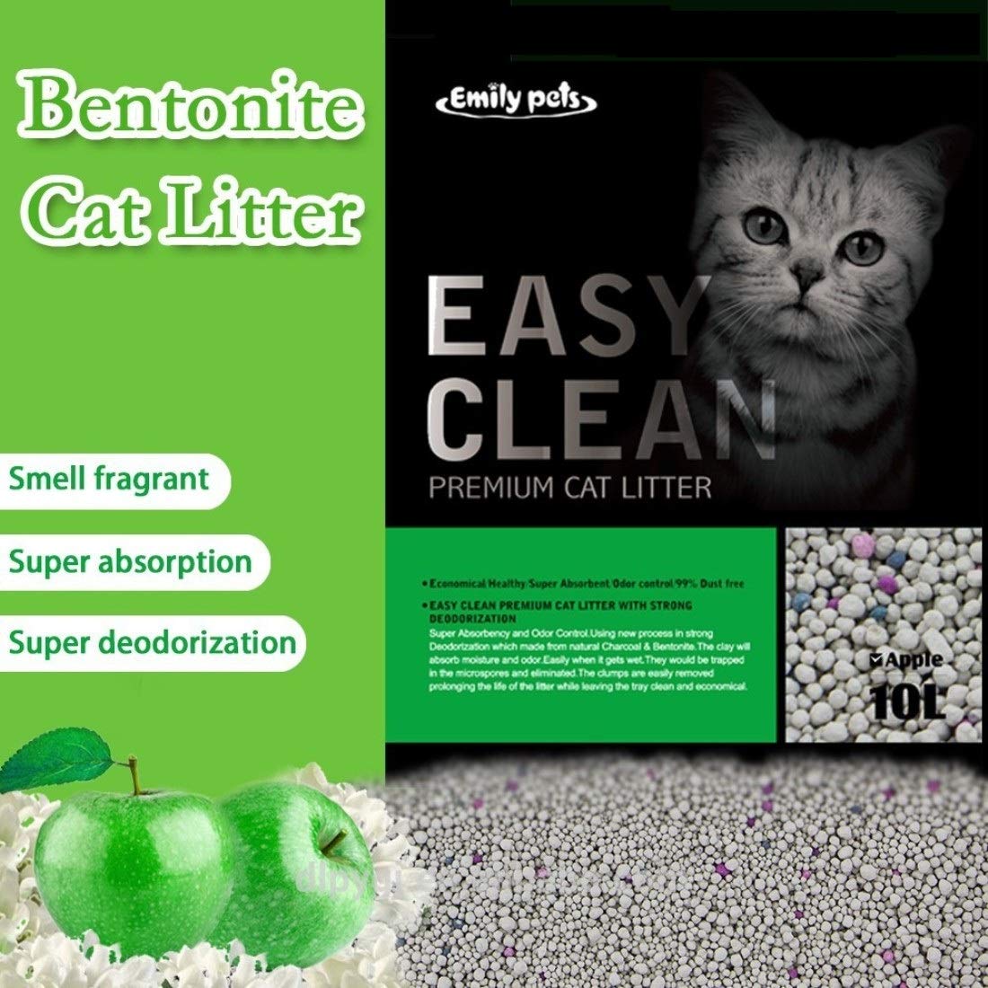 Emily Pets Fresh Scented Bentonite Cat Litter Lavender - Heads Up For Tails