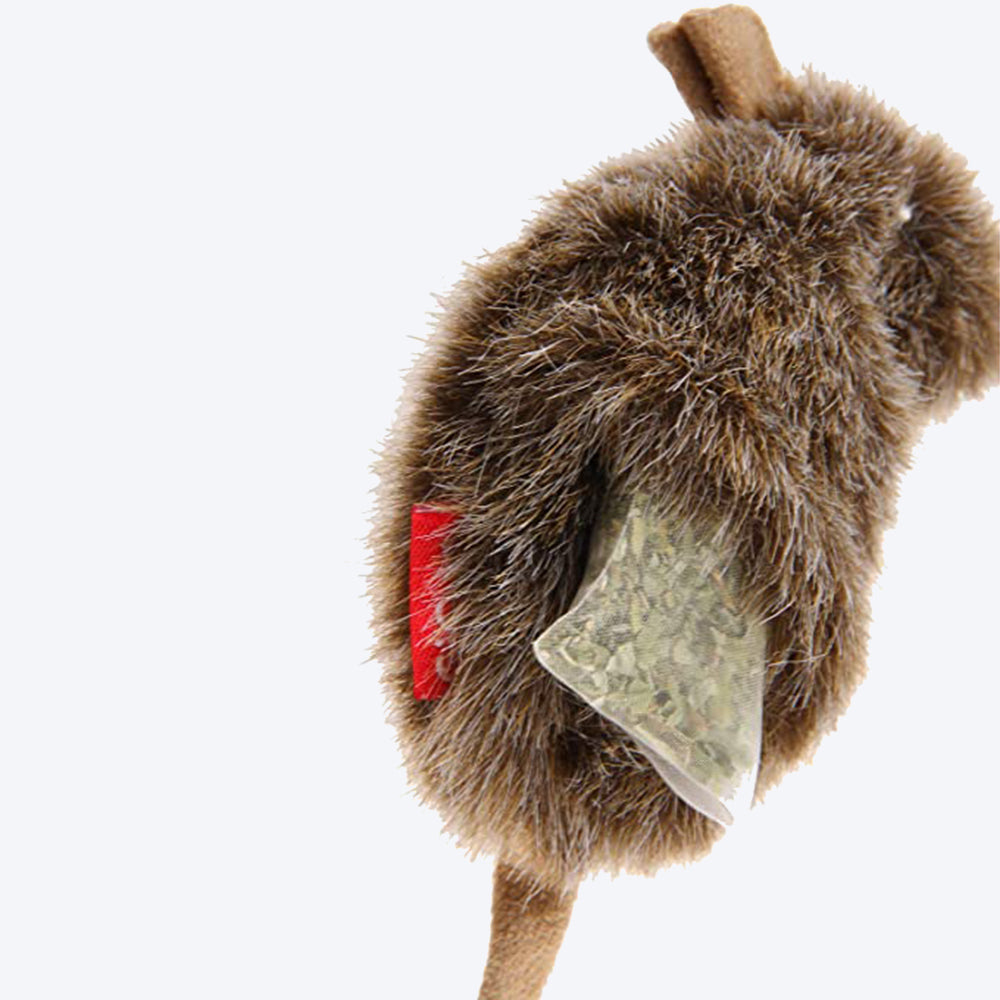 GiGwi-Mouse Refillable Catnip with 3 Catnip Tea Bags in Ziplock Bag 1 - Heads Up For Tails