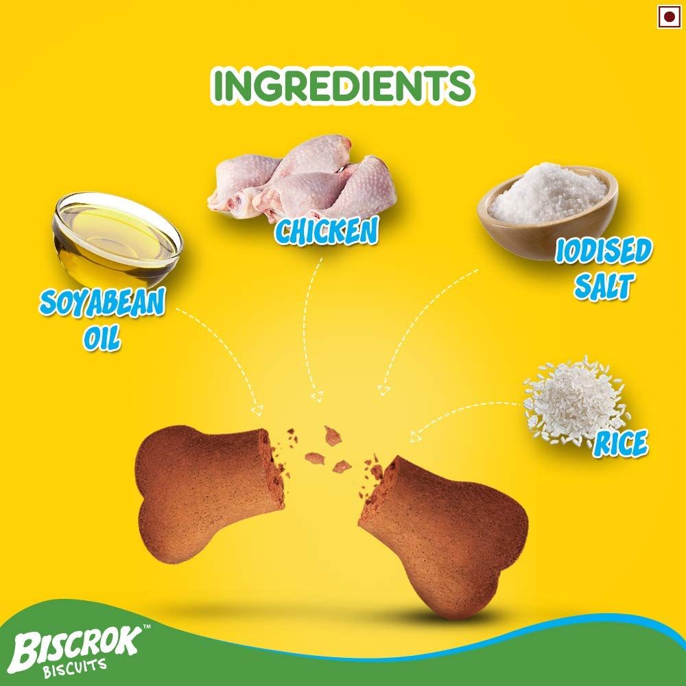 Pedigree Biscrok Chicken Flavour Dog Biscuits(Above 4 Months - Heads Up For Tails