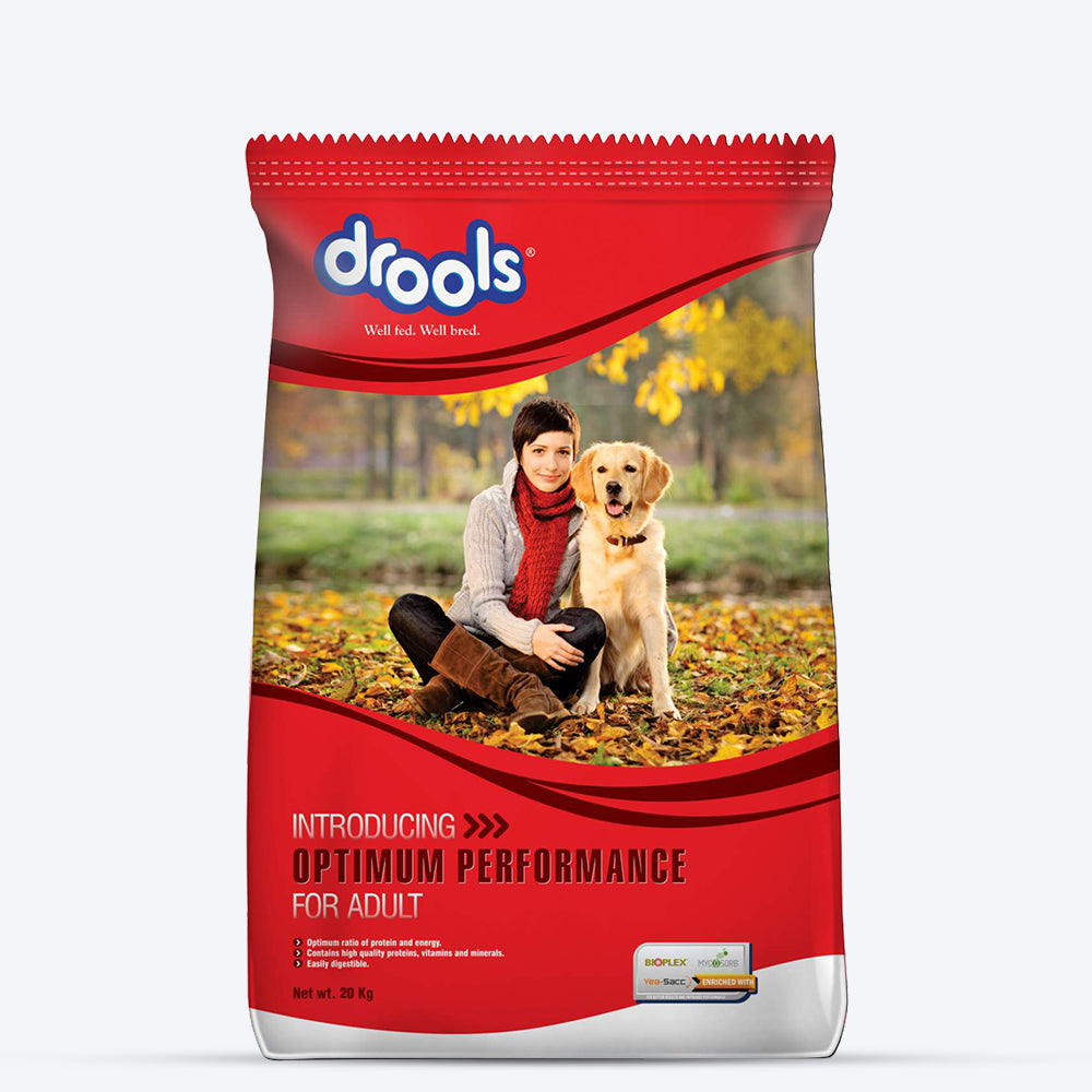 Drools Optimum Performance Adult Dry Dog Food - Heads Up For Tails