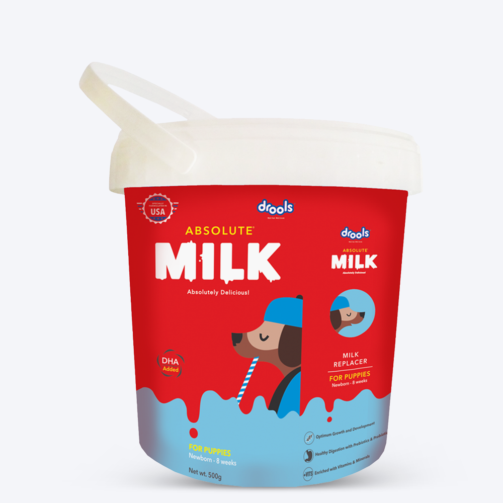 Drools Absolute Milk For Newborn Puppies 500g Heads Up For Tails