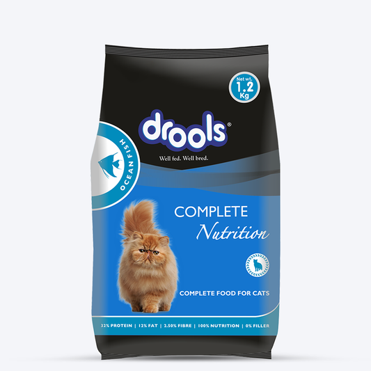 Drools Adult (+1 Year) Ocean Fish Dry Cat Food - Heads Up For Tails