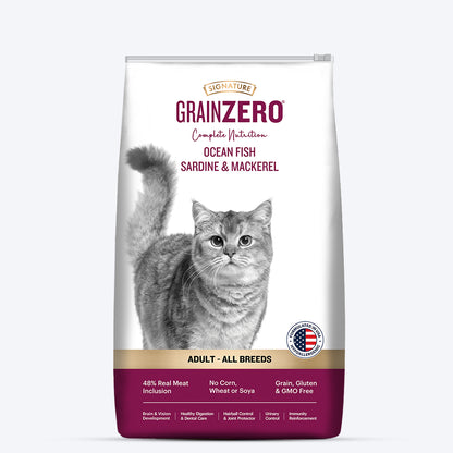 Signature Grain Zero Adult Dry Cat Food - All Breed Formula-1