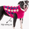 HUFT Argyle Pet Sweater - Pink/Cream - Heads Up For Tails