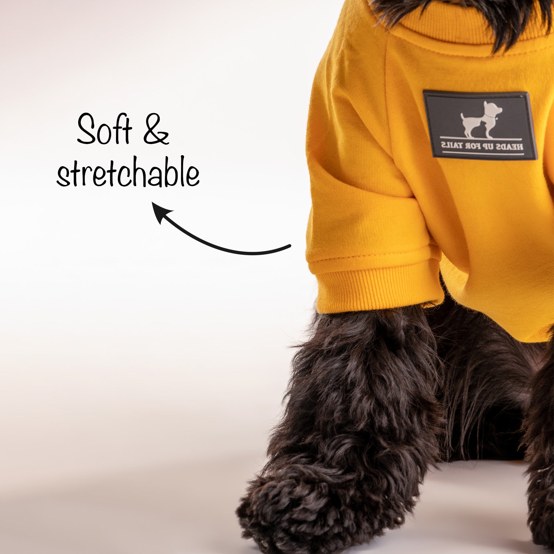 HUFT Best Dog Ever Pet Sweatshirt - Yellow - Heads Up For Tails