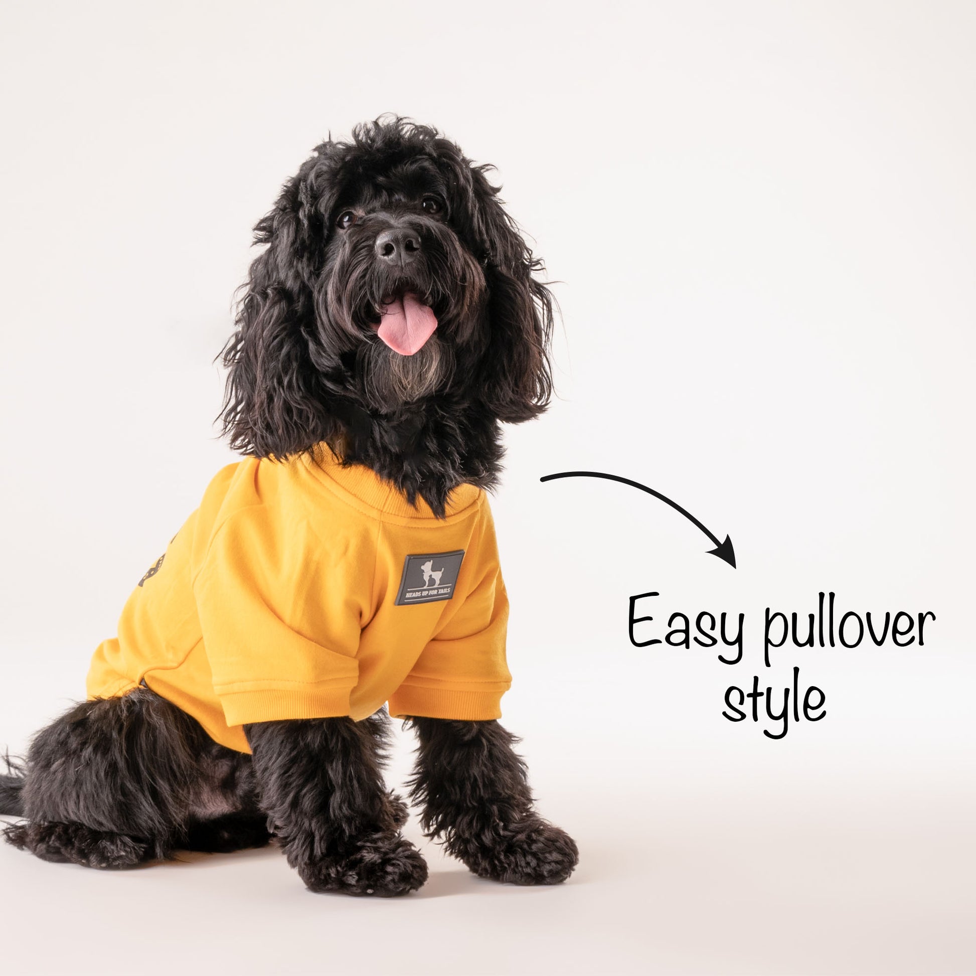 HUFT Best Dog Ever Pet Sweatshirt - Yellow - Heads Up For Tails