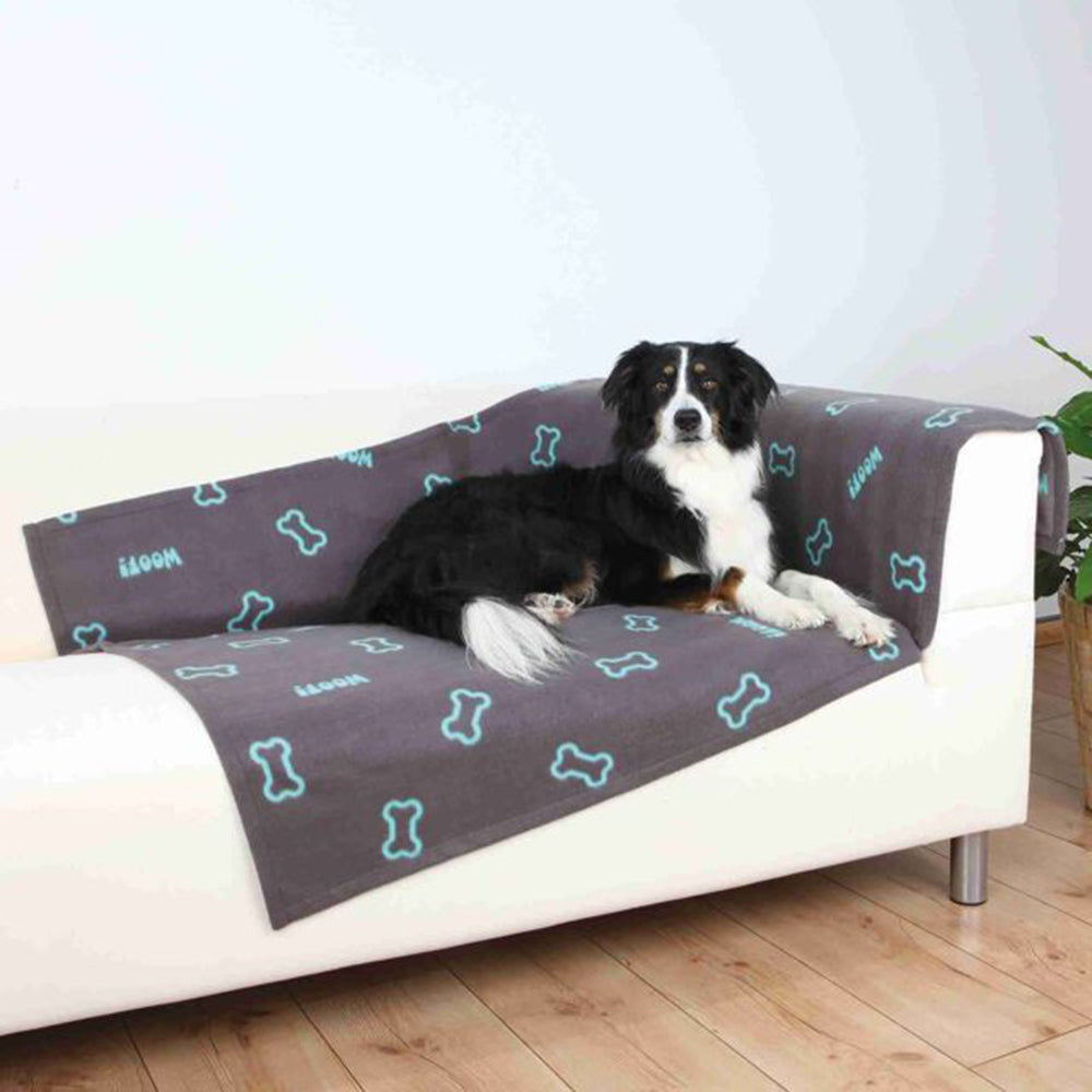 Trixie Barney Fleece Pet Blanket - Heads Up For Tails