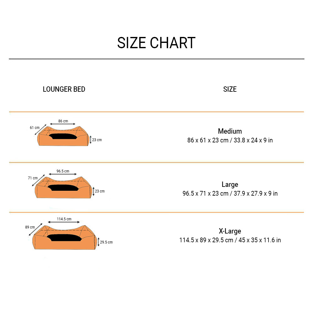 HUFT Classic Checks Lounger Dog Bed - Navy and Green - Heads Up For Tails