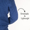 HUFT Twinning Classic Sweater for Humans - Lazuli Blue - Heads Up For Tails