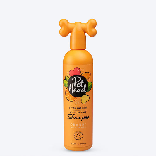 Pet Head Ditch The Dirt Orange Shampoo For Dog - 300 ml - Heads Up For Tails