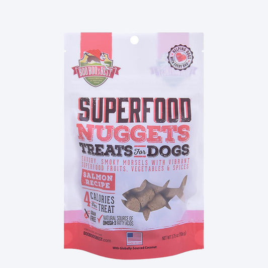 Boo Boo's Best Super Food Nuggets Dog Treats - Salmon - 106 g - Heads Up For Tails