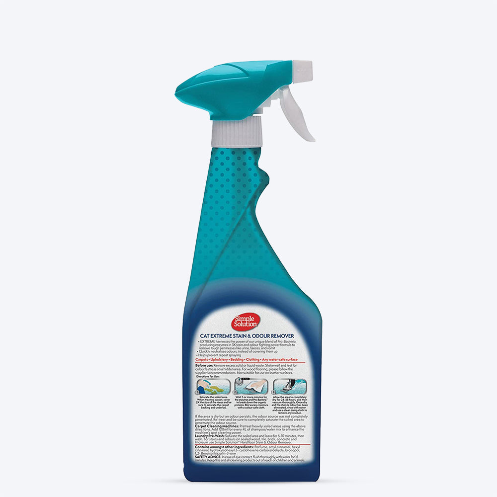 Bramton Simple Solution Extreme Stain & Odour Remover for Cats - 500 ml - Heads Up For Tails